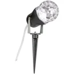 LightShow 10 in. White Projection Kaleidoscope LED Spotlight with Stake thumbnail 1