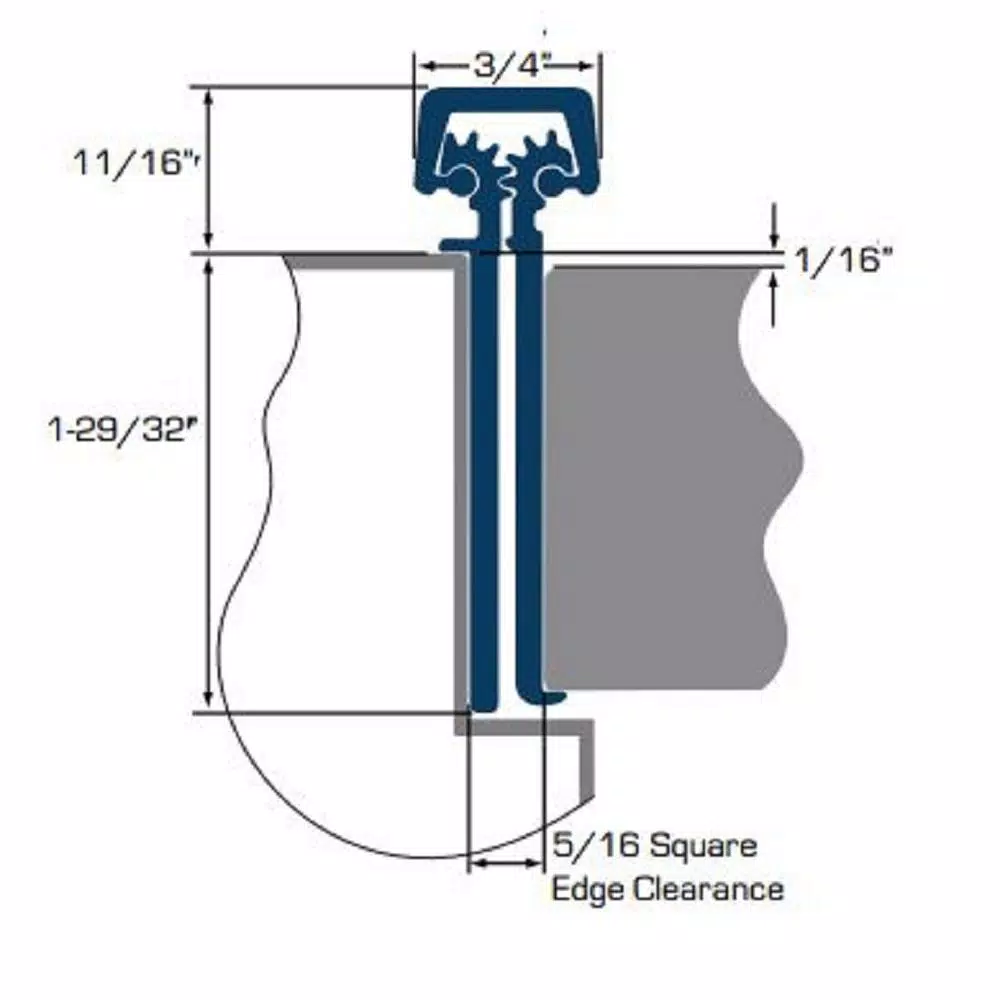 Global Door Controls 83 in. Full Mortise Continuous Hinge FM2 Heavy Duty, Duranodic Finish
