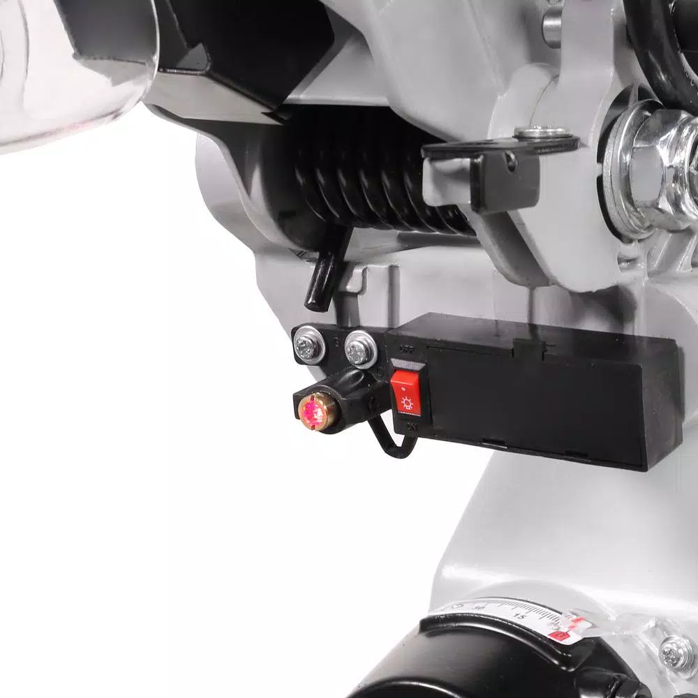 XtremepowerUS 12 in. 15 Amp 4,000 RPM Corded Single-Bevel Sliding Compound Miter Saw