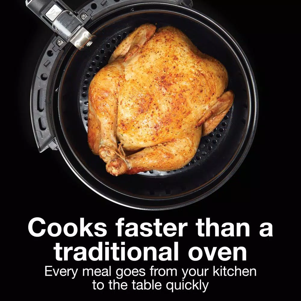 Proctor Silex 5.2 Qt. Black Air Fryer with 60-Minute Timer and 1700W Power
