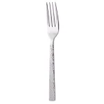 Oneida Chef's Table Hammered 18/0 Stainless Steel European Dinner Forks, Set of 12 thumbnail 1