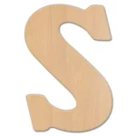 Jeff McWilliams Designs 15 in. Oversized Unfinished Wood Letter (S) - Industrial Style Wall Decor thumbnail 1