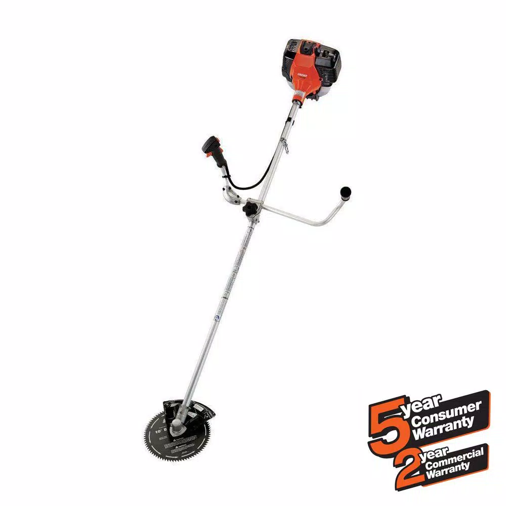 ECHO SRM-410U 42.7 cc Gas 2-Stroke Brush Cutter with 10 in. Blade