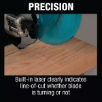 Makita 12 in. 15 Amp Dual-Bevel Sliding Compound Miter Saw with Laser and Folding Stand thumbnail 10