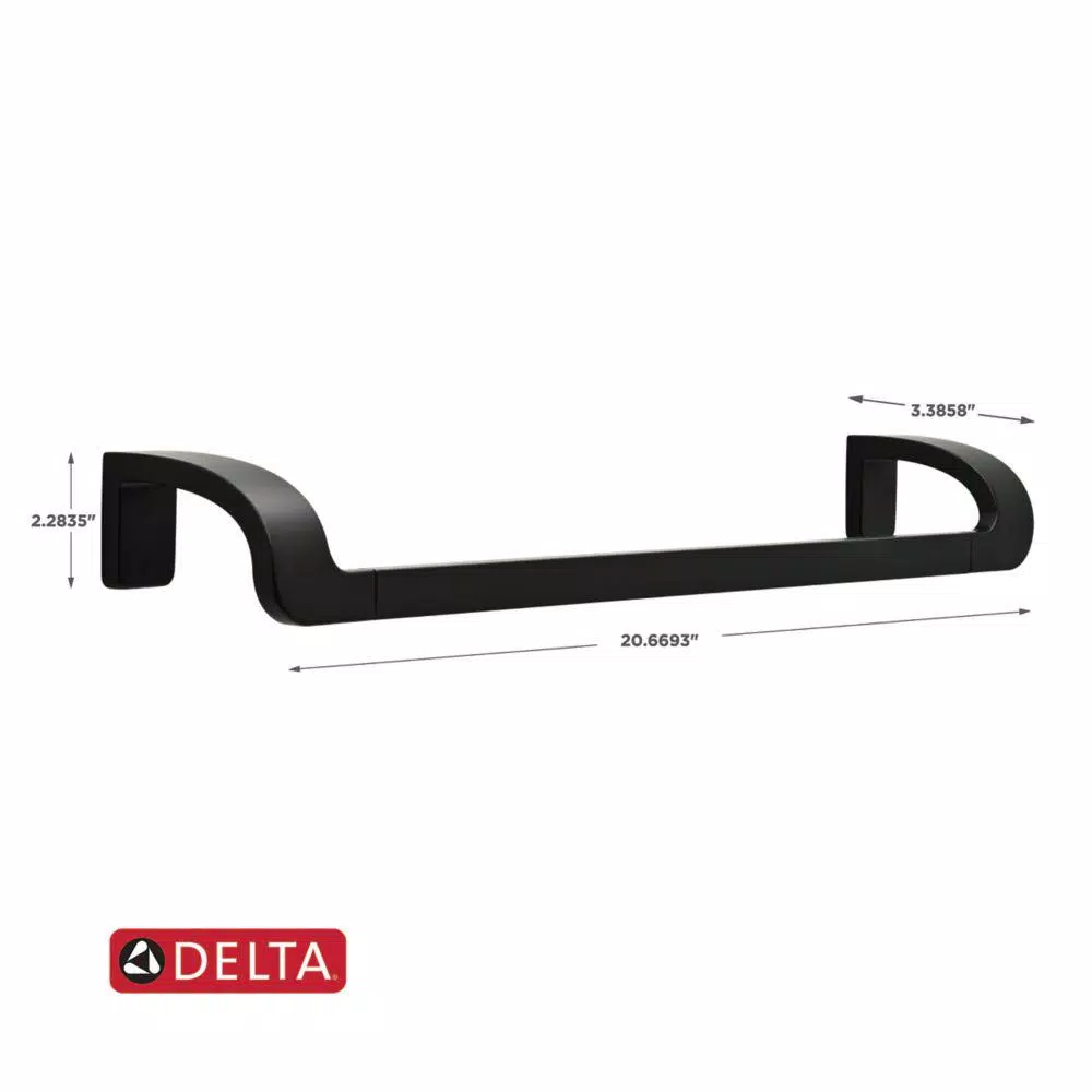 Delta Annalisa 18 in. Single Towel Bar, Matte Black