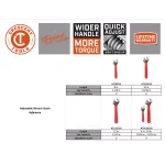 Crescent 2-Piece Adjustable Wrench Set, 6 in. and 10 in. thumbnail 2