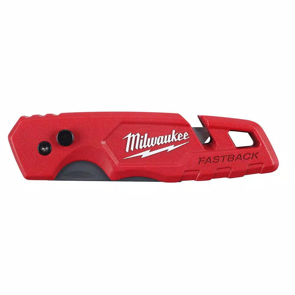 Milwaukee FASTBACK Folding Utility Knife with Blade Storage and Gut Hook