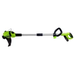 Earthwise 20V Lithium-Ion Cordless String Trimmer with 2.0Ah Battery and Charger, 10 in. Cutting Width thumbnail 2
