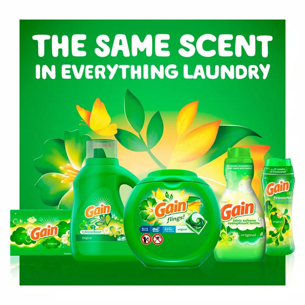 Gain Tide Pods Original Scent Laundry Detergent, 3-in-1 Liquid Pods, 35 Count