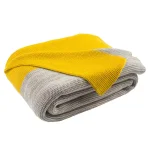 Safavieh Sun Kissed 100% Cotton Striped Throw Blanket - Sun Yellow & Light Grey thumbnail 3