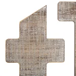 Pinnacle Rustic Thankful Gray Wood Decorative Wall Sign with 4 Metal Hooks thumbnail 5