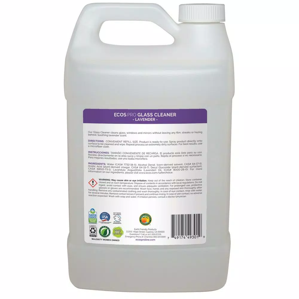 ECOS Pro Lavender Glass Cleaner, 128 oz.