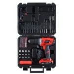 Stalwart 20V Lithium Ion 1/2 in. 2-Speed Brushless Hammer Drill Set, 62-Piece Kit thumbnail 2