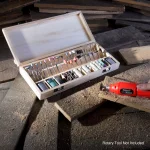 Stalwart 228-Piece Rotary Tool Accessories Kit with Wooden Storage Case thumbnail 3