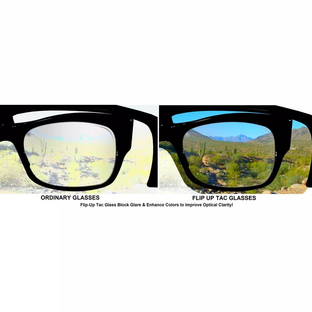 Bell + Howell Bell and Howell Tac Flip-Up Polarized Sports Sunglasses - Over-the-Glasses Eyewear