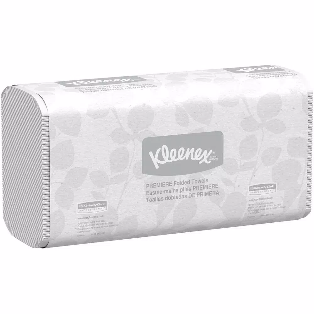Kleenex Scottfold White Premiere Folded Paper Towels, 120 Count, 25 Pack Case