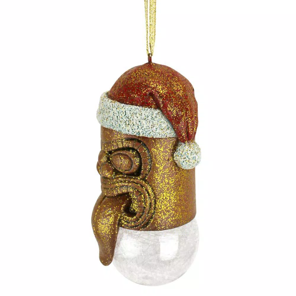 Design Toscano Lono Tiki South Seas Holiday Ornament, 4.5 in.