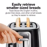 Hamilton Beach Sure-Toast 2-Slice Stainless Steel Wide Slot Toaster, 800W thumbnail 5