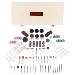 Stalwart 228-Piece Rotary Tool Accessories Kit with Wooden Storage Case thumbnail 1