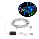 ALEKO 34 ft. 100-Light Multi-Color LED Micro Dot Fairy String Lights, Plug-In thumbnail 2