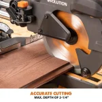 Evolution Power Tools Evolution 10 Amp 7-1/4 in. Sliding Compound Miter Saw with Laser Guide and Multi-Material Blade thumbnail 5