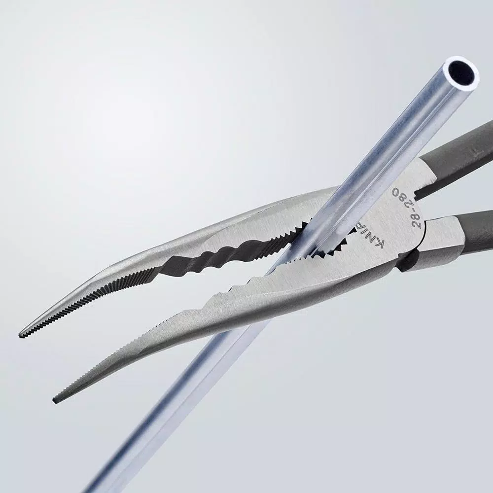KNIPEX 11 in. Extra Long Reach Angled Long Nose Pliers