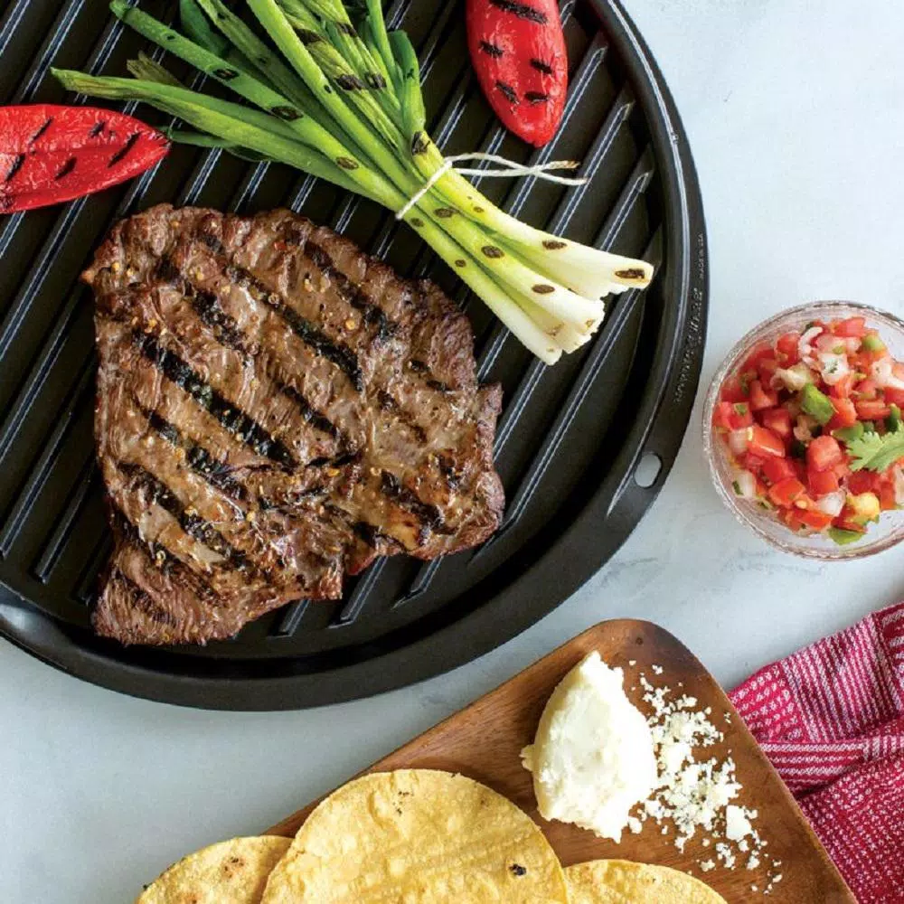 Nordic Ware Aluminum Reversible Round Griddle with Nonstick Coating, 12 in.