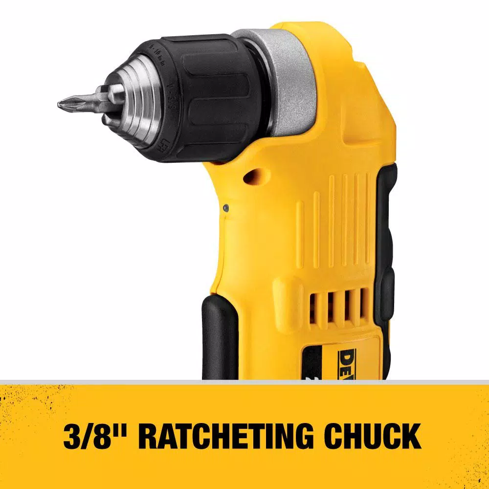 DEWALT 20V MAX Cordless 3/8 in. Right Angle Drill/Driver (Tool-Only)