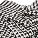 Glitzhome 60 in. Black and White Houndstooth Woven Acrylic Throw Blanket thumbnail 4