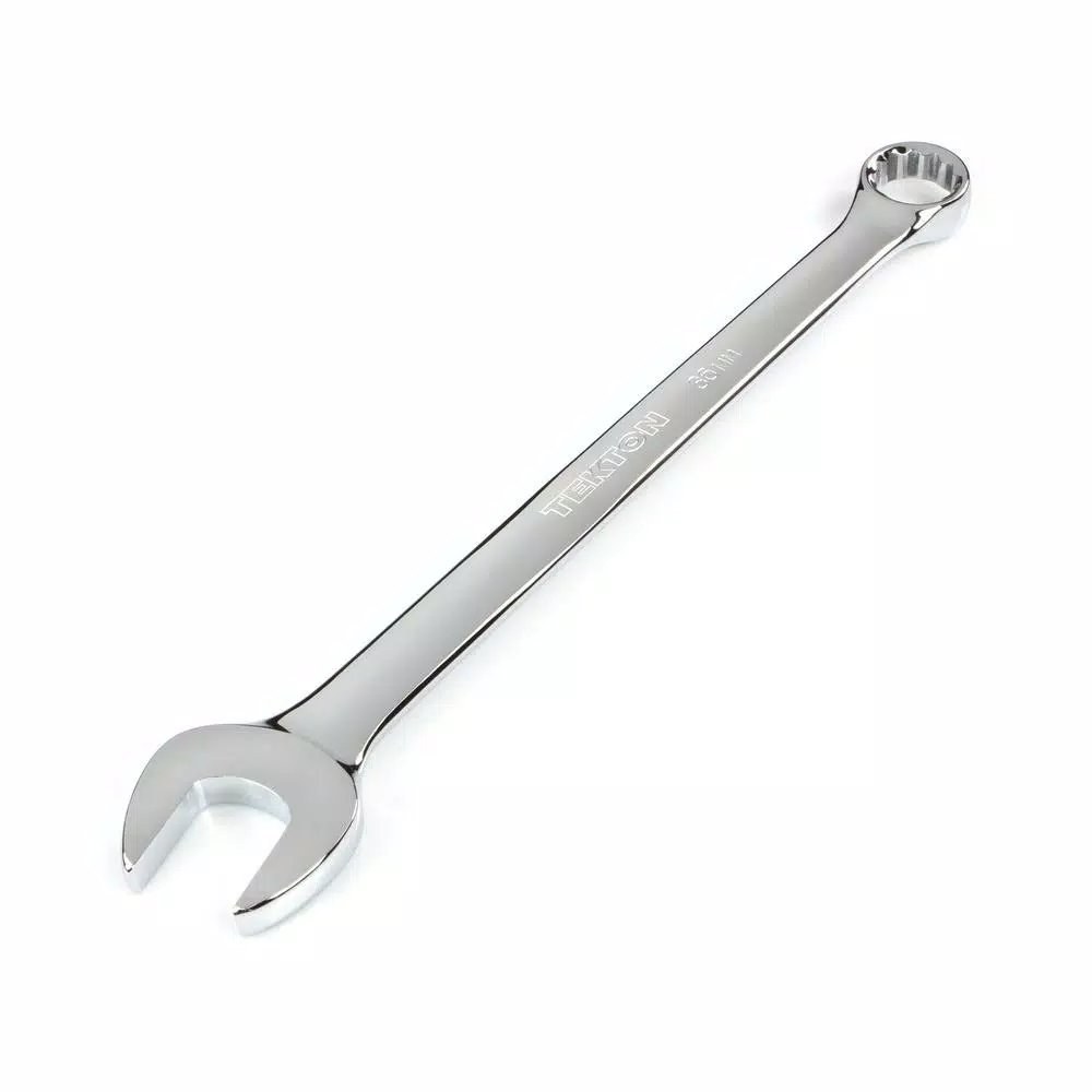 TEKTON 36 mm Combination Wrench, 12-Point Box End, Chrome Vanadium Steel
