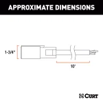 CURT 10' 7-Way RV Blade Replacement Harness, Trailer Side Connector thumbnail 2