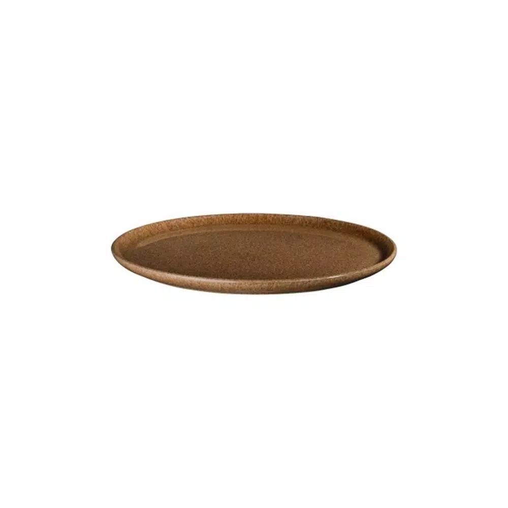 Denby Studio Craft Chestnut Stoneware Round Platter, 12.2 in.