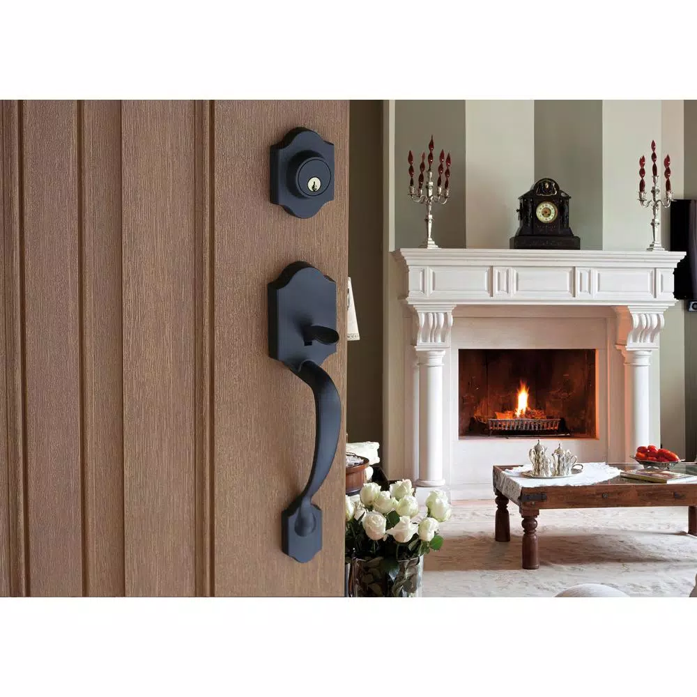 Copper Creek Heritage Black Handleset with Waverlie Lever Trim