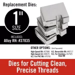 RIDGID 1 in. OO-R NPT Right-Hand 11-1/2 TPI Alloy Die Head thumbnail 10