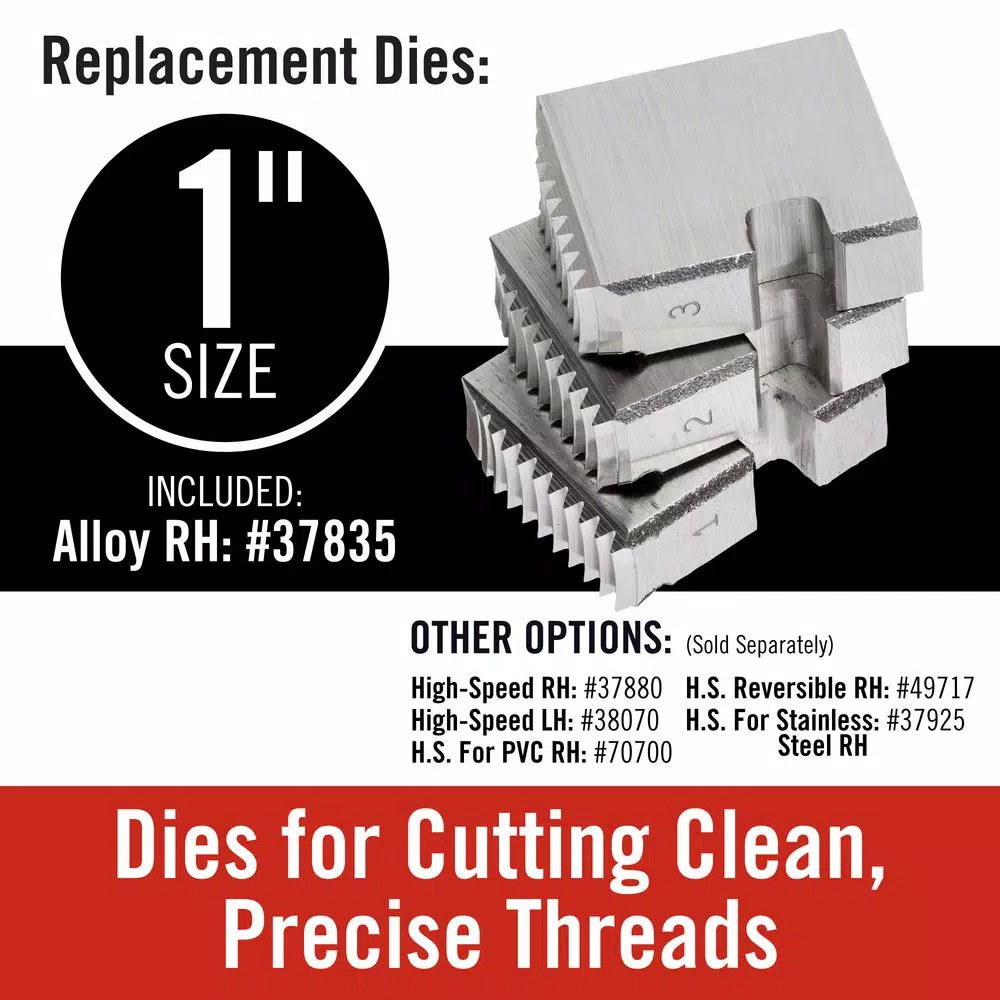RIDGID 1 in. OO-R NPT Right-Hand 11-1/2 TPI Alloy Die Head