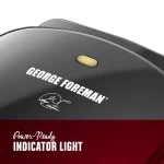George Foreman Classic 2-Serving Indoor Electric Grill and Panini Press thumbnail 2