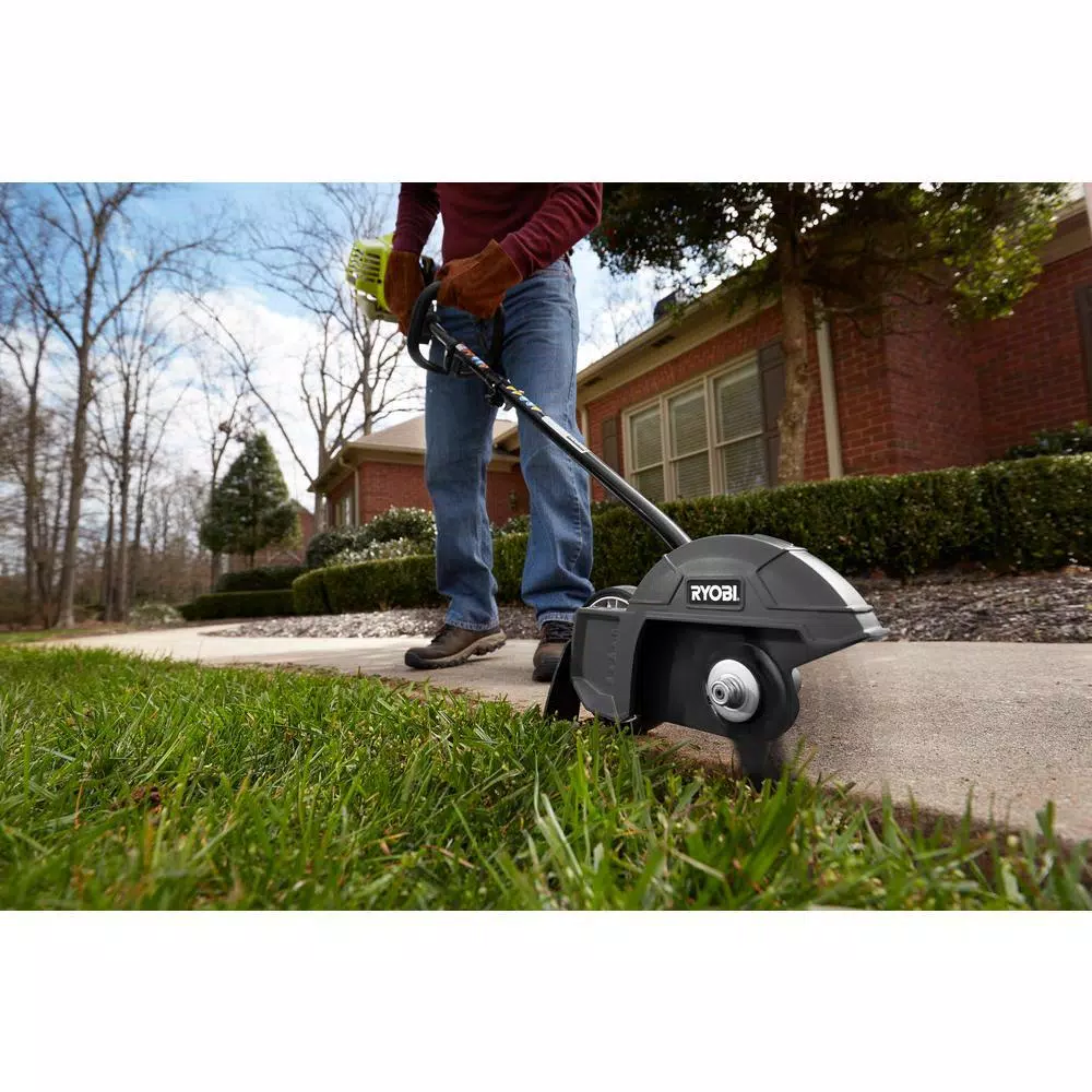 RYOBI 40V Lithium-Ion Expand-It Cordless Power Head with Edger Attachment, 4 Ah Battery and Charger Included