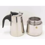 Home Basics 6-Cup Stainless Steel Stovetop Espresso Machine, Silver thumbnail 3