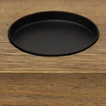 Stratton Home Decor Rustic 5-Candle Holder Centerpiece, Natural Wood and Black Metal thumbnail 4