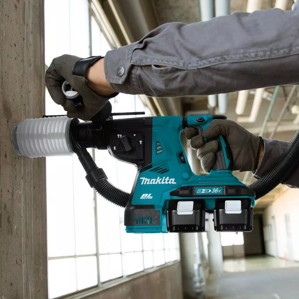 Makita 18V X2 LXT 36V Brushless SDS-Plus Rotary Hammer Kit with 2 5.0 Ah Batteries and Charger
