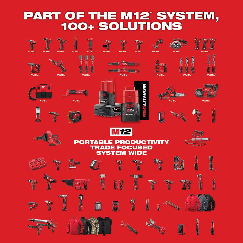 Milwaukee M12 12V Lithium-Ion Cordless 3/8 in. Ratchet (Tool-Only)