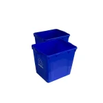 Enviro World 15 Gallon Recycling Bins, Blue, 2-Pack thumbnail 1