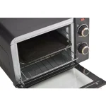 Unbranded Elite Collection Americana Retro 12.7 L 4-Slice Toaster Oven, Black thumbnail 3