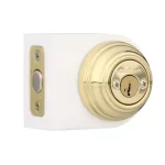 Kwikset 980 Double Cylinder Deadbolt with SmartKey Security, Polished Brass thumbnail 5