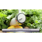 Ovente HS665 500W Immersion Blender Set with Chopper, Whisk, and 20.3 oz Beaker - 6-Speed White thumbnail 4