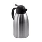 MegaChef 67.6 fl. oz. Stainless Steel Thermal Beverage Carafe with Black Lid thumbnail 1