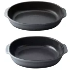 BergHOFF GEM 2-Piece Stoneware Oval Bake Set, Gray thumbnail 1