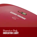 George Foreman GRP360R 60 sq. in. Indoor Countertop Grill and Panini Press, Red thumbnail 2