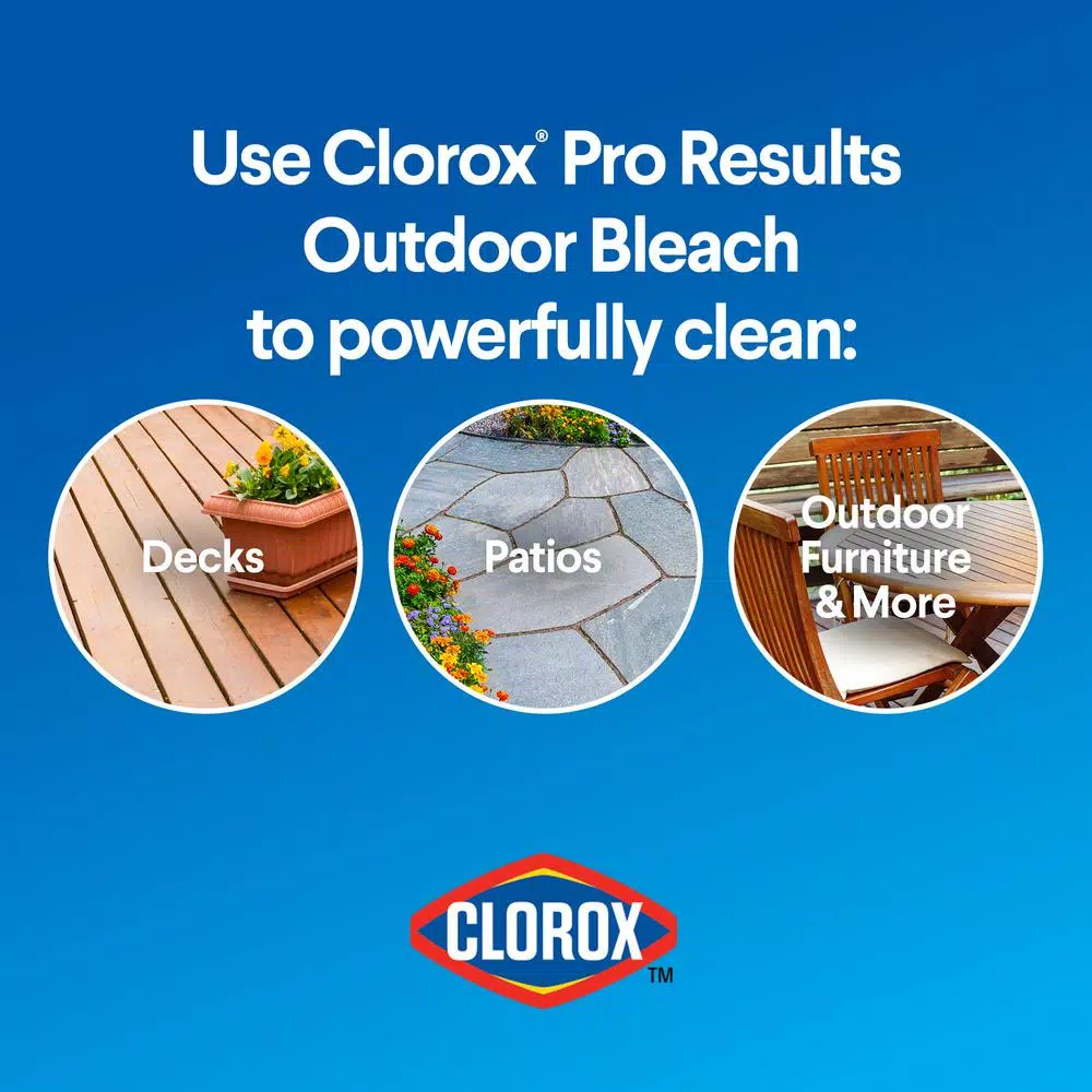 Clorox Pro Results Concentrated Outdoor Bleach Cleaner, 121 oz.