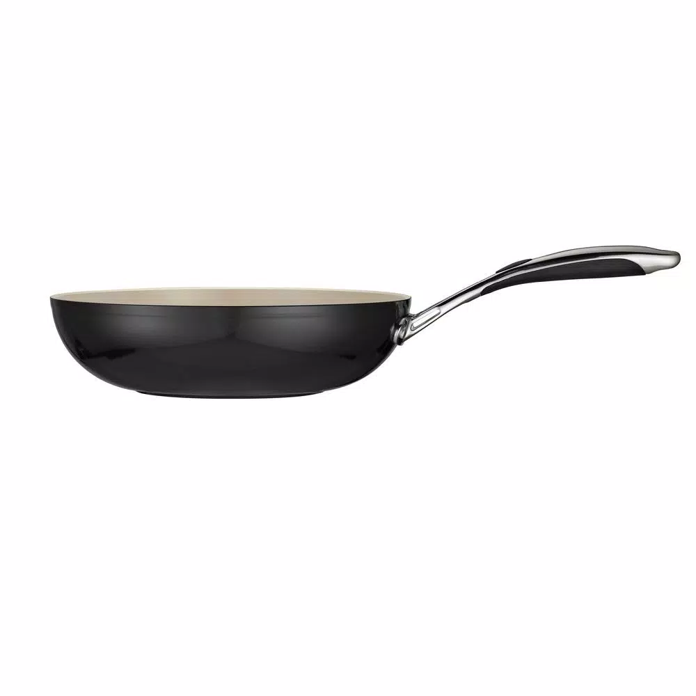 Tramontina Gourmet Ceramica Deluxe 11 in. Aluminum Stir-Fry Pan, Metallic Black